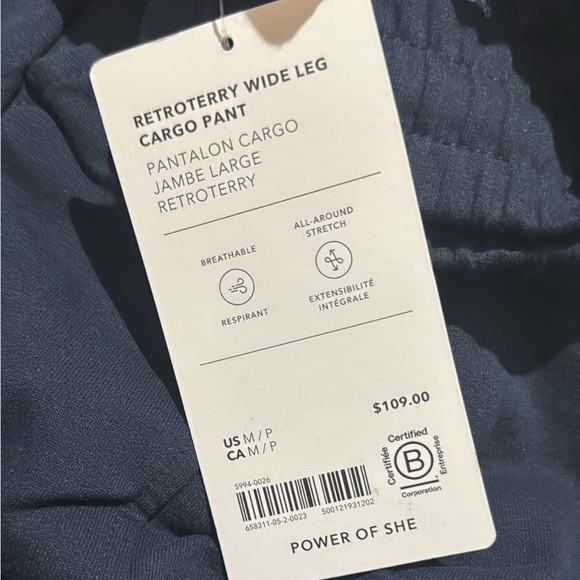 Athleta Retroterry Wide Leg Cargo Pant // Navy - Picture 11 of 14